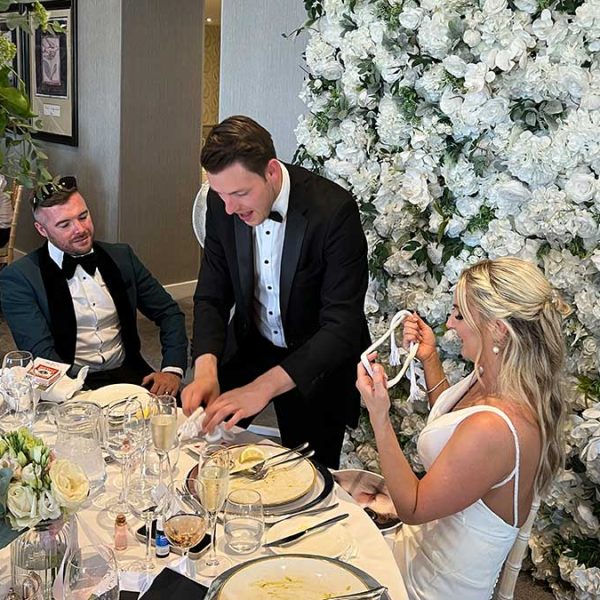 Weddings with magic entertainment by brandon smeets